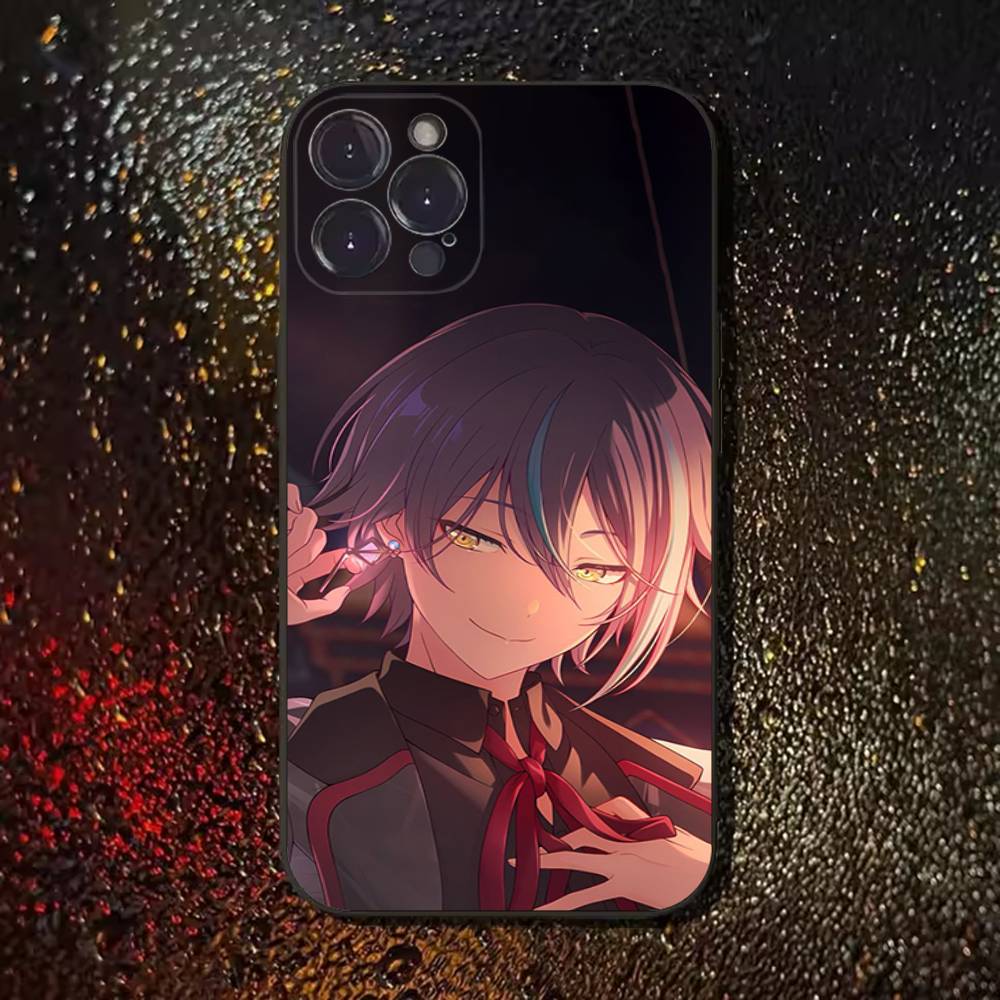 Kamishiro Rui Project Cool Phone Case For iPhone 11,12,13,14,15,16,17,Pro,Max,Plus,E,SE4,Air,Mini Black Soft Cover