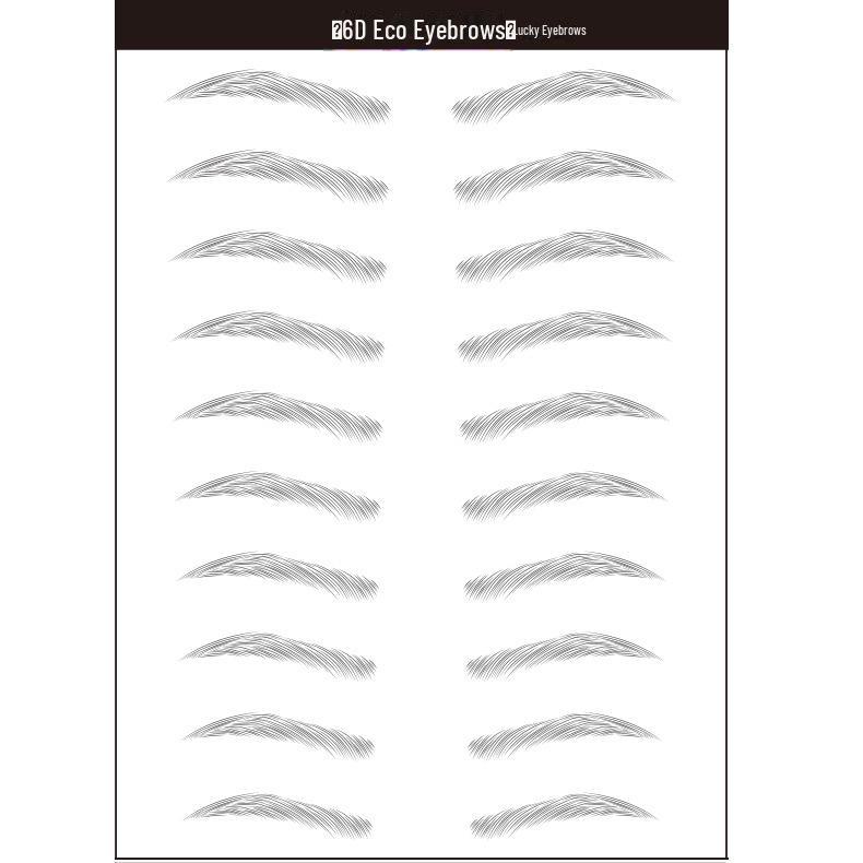 3D Waterproof Eco-Imitation Eyebrow Tattoo Stickers