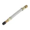 A ABSOPRO Tire Valve Stem Air Inflation Adapter Durable 120mm Long Tire Valve Extension Pure Copper Stainless Steel Silver Tone