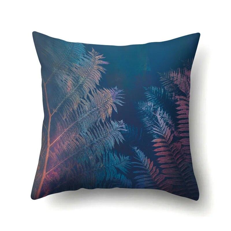 Modern Living Room Sofa Pillow Cover Home Decoration Natural Plant Flower Leaf Print Cushion