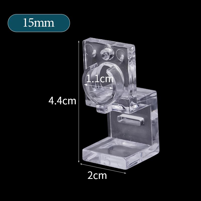 4/10 Stück Acryl-Klammern für Aquarium für 5,5 mm ~ 15 mm Wandstärke Aquarium-Abdeckung Halter Halterung Klemme Ständer Zubehör