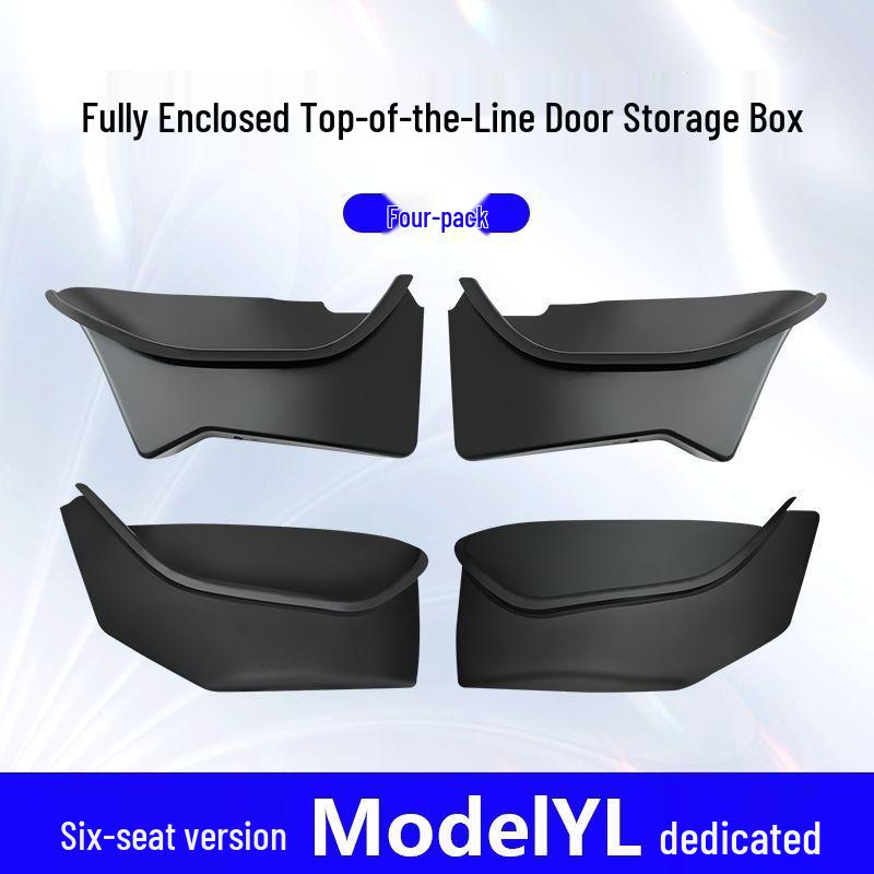 Fits Tesla Refreshed Six-Seater Model Y: All-Inclusive Door Sill and Side Storage Box