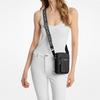 Michael Kors Khai Logo Design Nylon Crossbody Shoulder Bag Unisex Bags Black 35T5S5FC5C-BLACK