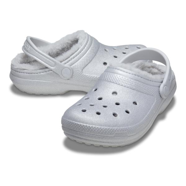 

Crocs Classic Fuzz Lined Glitter Clog 211928 040 M6W8(250)