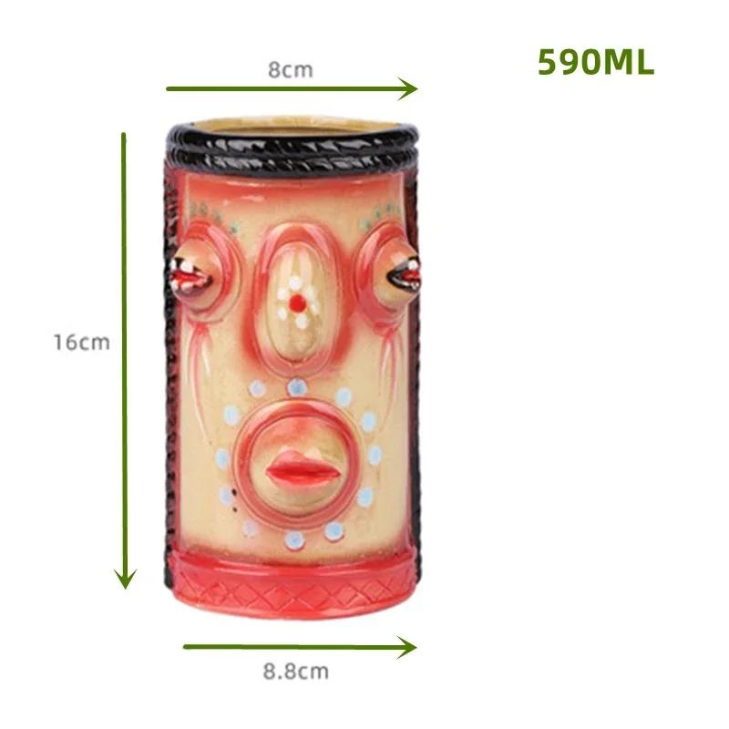 60 Types Ceramic Hawaii Tiki Mugs Creative Cocktail Glasses Beer Glass Martini Glasses Wine Glass Funny Cup Gift for Men