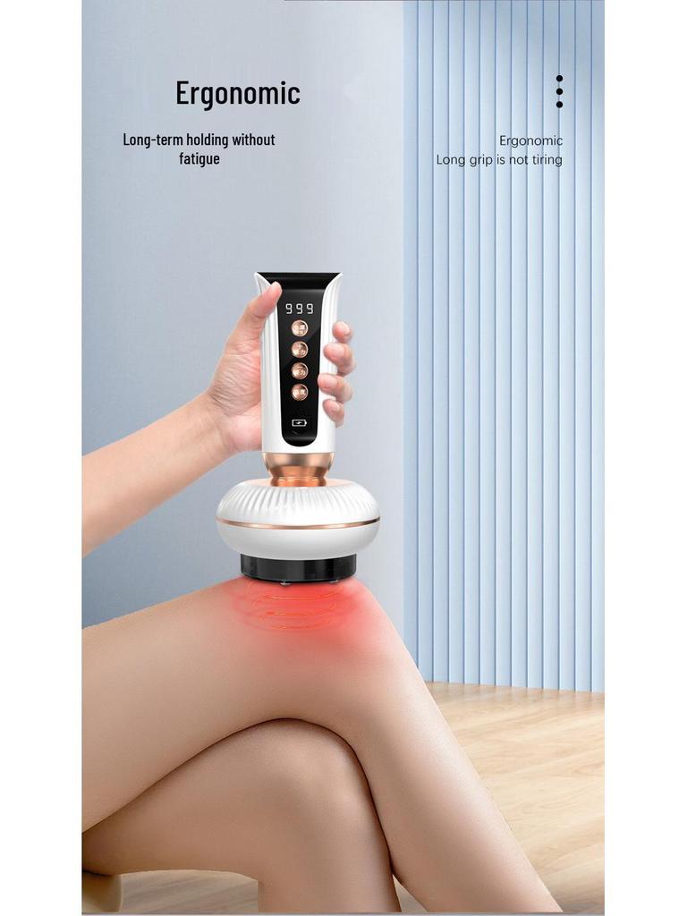 Electric Gua Sha Massager with Heating, Red Light, and Negative Pressure Therapy