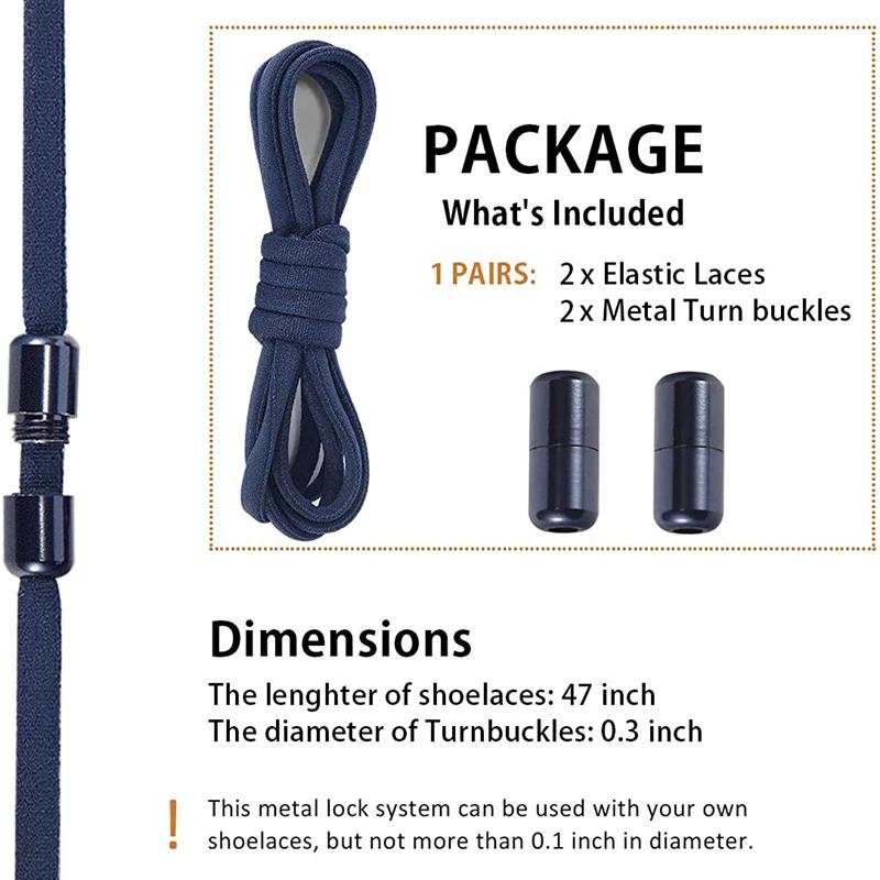 Slip-on No Tie Shoelaces Capsule Lock with Elastic Laces for Sneakers Kids Adults | Quick Lazy Shoelaces One Size Fits All Shoes