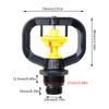 1/2 3/4 Inch Farm Sprinkler 360 Degrees Rotary Lawn Sprinklers Garden Irrigation Supplies For Small-Area Irrigation