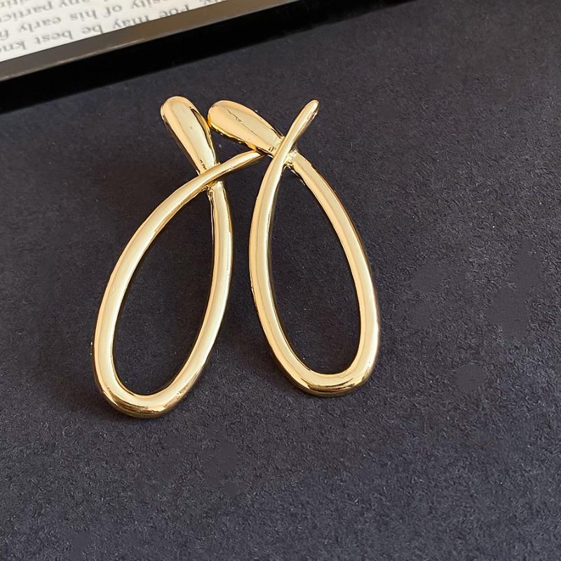 Серебряные Иглы Блестящие Крестовые Полые Серьги-Гвоздики Минималистичный Стиль ins Универсальные Серьги Легкая Роскошь Премиальные Серьги