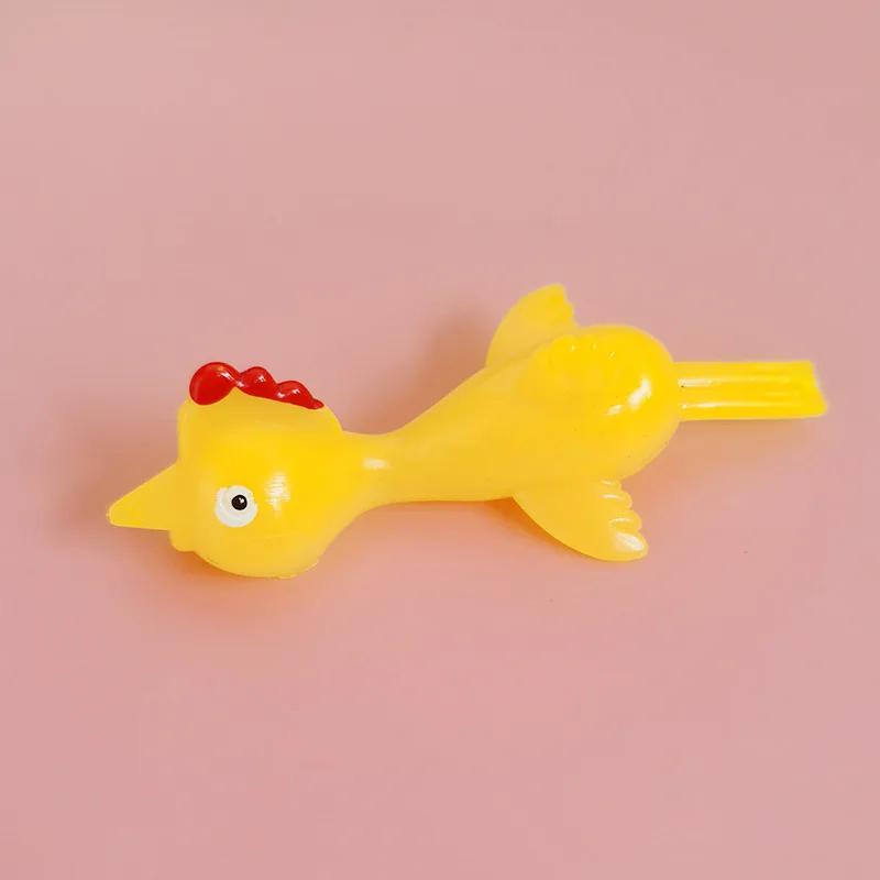1PC Slings Rubber Chicken Finger Toys Finger Stretchy Shoot Novelty Children Toys Antistress Kids Adult Toys Games Funny Gift
