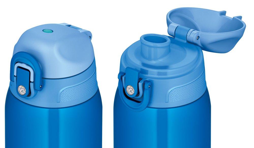 Thermos Vacuum Insulated 2-Way Bottle, 830ml/800ml, Check Blue, FHO-800WF CHBL