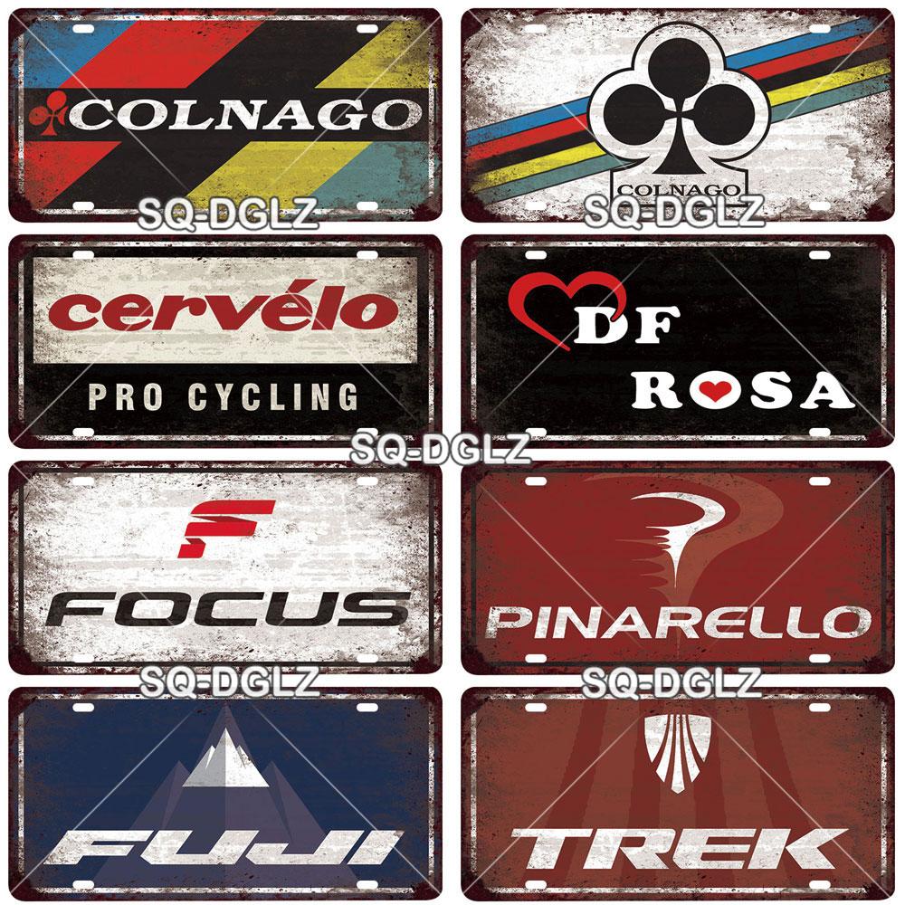 [SQ-DGLZ] Vintage Bike Bicycle Metal Sign Tin Sign Licenses Plate Decor Plaque Metal Vintage Bar Pub Club Home Wall Decoration