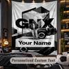 Personalized Wall Tapestry,Kendrick Lamar Custom Printed Name, Fabric Wall Art For Indoor Room Backdrop