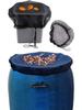 Garden Patio Rain Barrel Mesh Cover - Black Insect & Leaf Protection