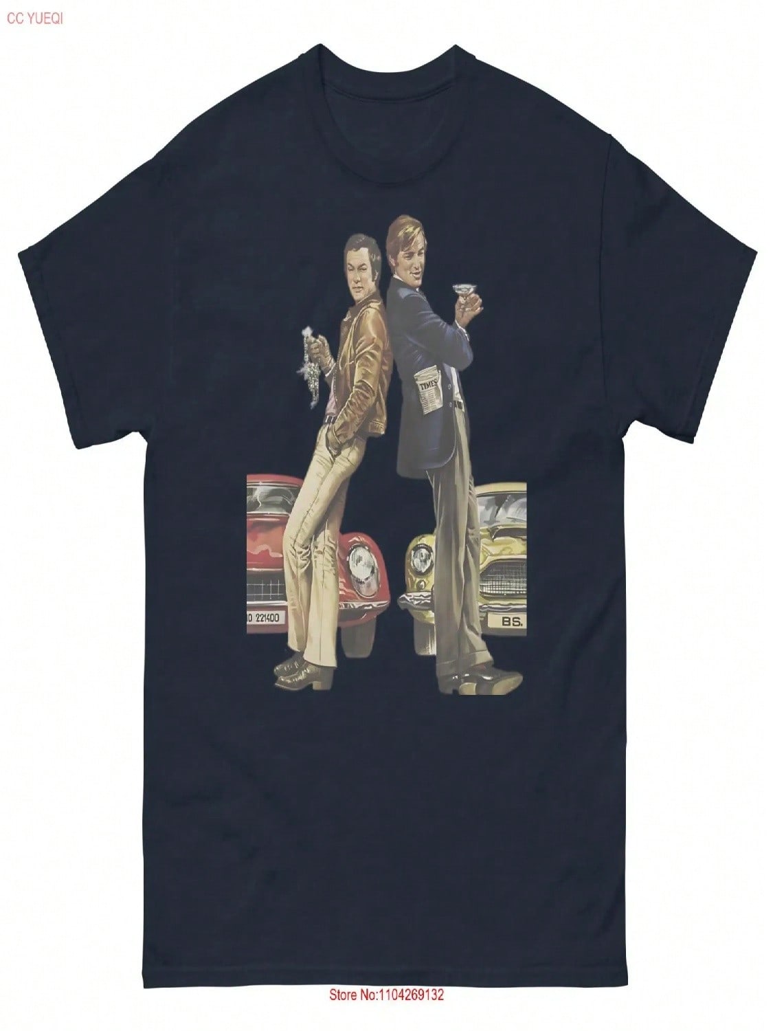 Retro The Persuaders T Shirt Vintage TV Series Roger Moore Fan Classic Detective Show Apparel Tony Curtis S разноцветный