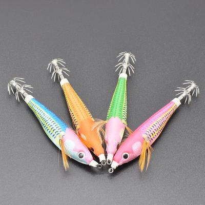 10cm/10g Oktopus Köder Leuchtender Oktopus Tintenfisch Harter Köder Angelzubehör Zubehör