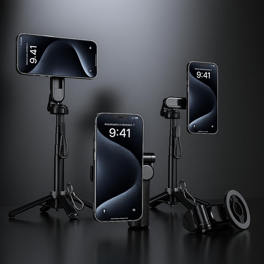Przenośny Teleskopowy Kijek do Selfie Obracany o 360° Kijek do Selfie Statyw Akcesoria do Telefonu