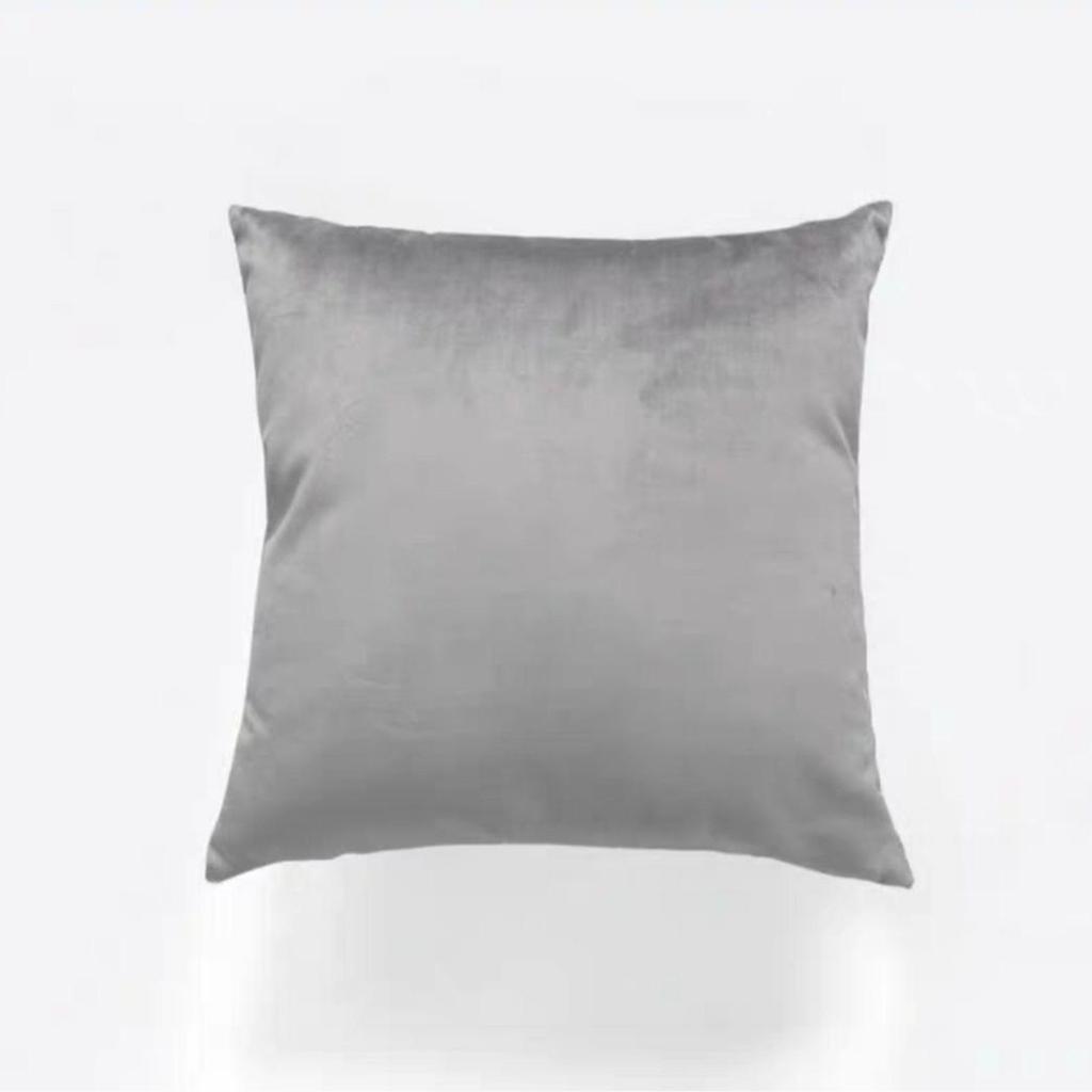 Dutch Velvet Solid Color Cushion Cover - No Logo Pillow Case for Office, Car, or Sofa