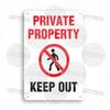 Mfoever  Private Property Metal Sign Beware of Dog Security Warning No Trespassing Notice Restricted Areas Enter At Own Risk Plaque