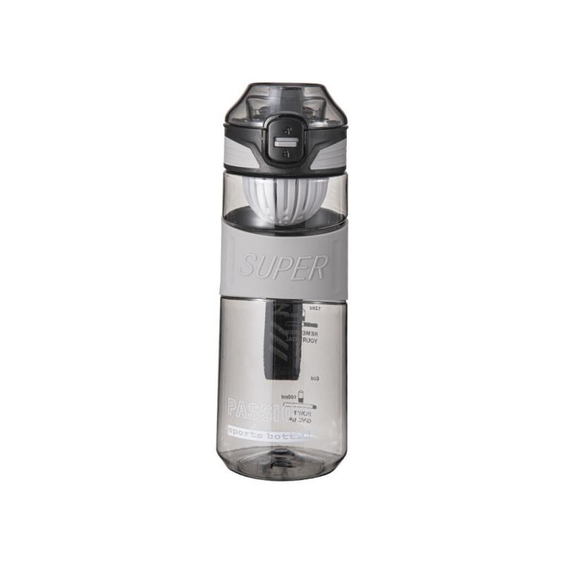 

Summer Outdoor Sports Direct Drinking Cup Student Large-capacity Kettle Drop Anti-drop One-click Elastic Cover Cold Water Bottle 0.65L чёрный