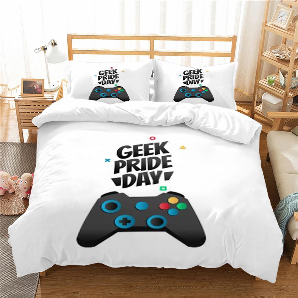 Home Textiles Bed Quilt Cover Bedding Set 3D Gamer Duvet Cover Comfortable Bedclothes Microfiber Quilt Cover