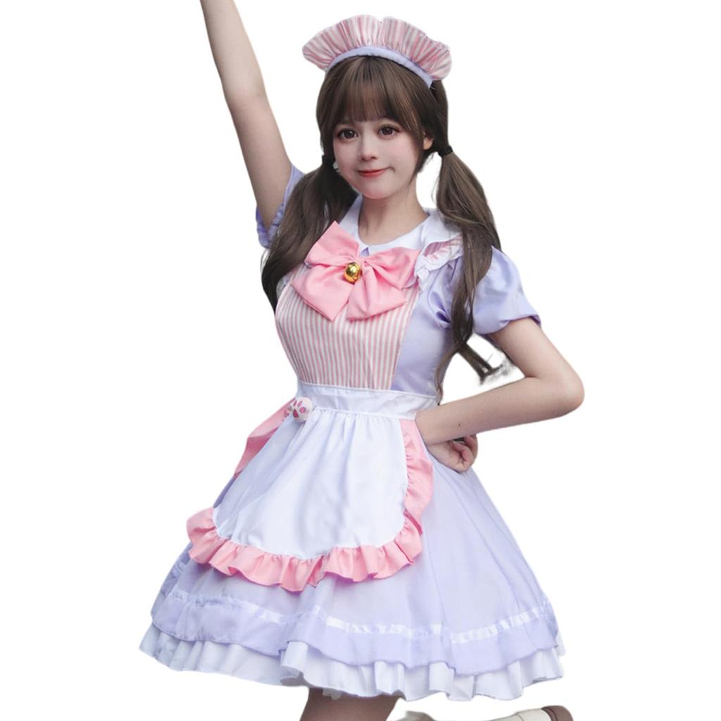 AOTYP Maid Maid Con Cafe Cat Cat Cute Short Halloween Little Sister Maid Large Complete School Photo Otaku XL Costume, Cosplay, Maid, Claws, Girl,