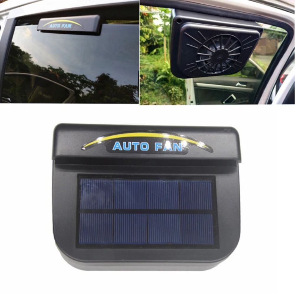 Energy Saving Solar Powered Fan Portable Window Fan Cooling Car Exhaust Fan Vehicle Use
