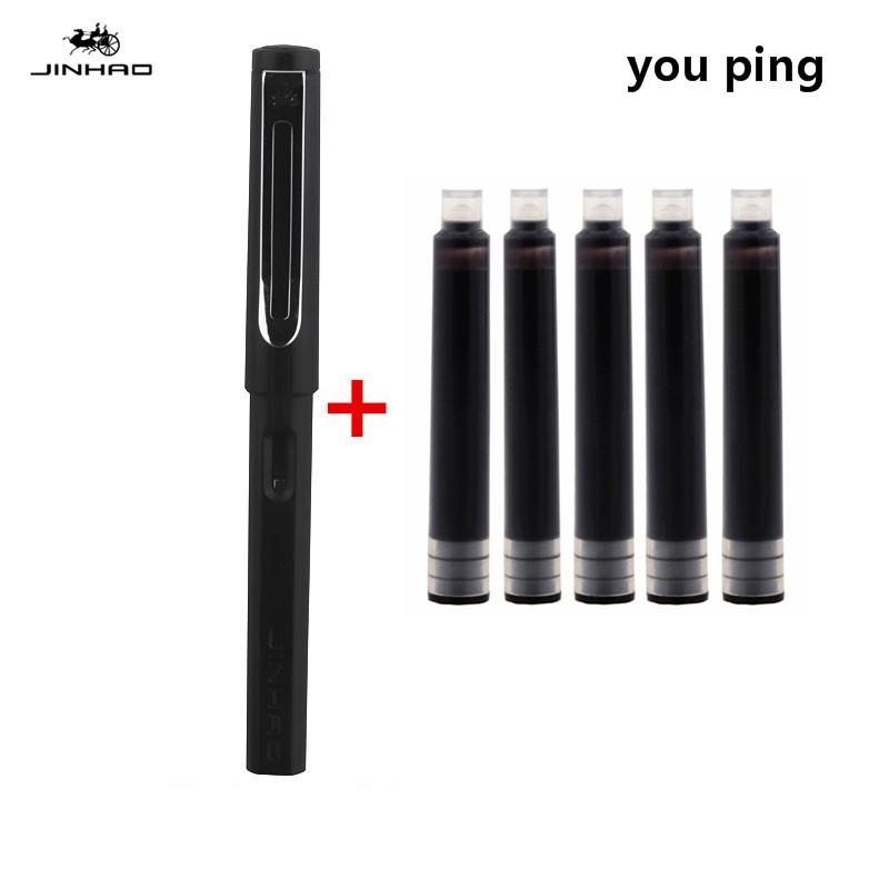 New Jinhao Transparent Colour Business Office Fountain Pen Student School Stationery Supplies