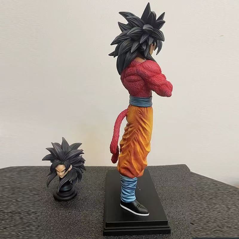 34CM Dragon Ball Son Goku Ssj4 Anime Figure Super Saiyan 4 Goku Figurine PVC Action Figures Model Toy for Children Gift