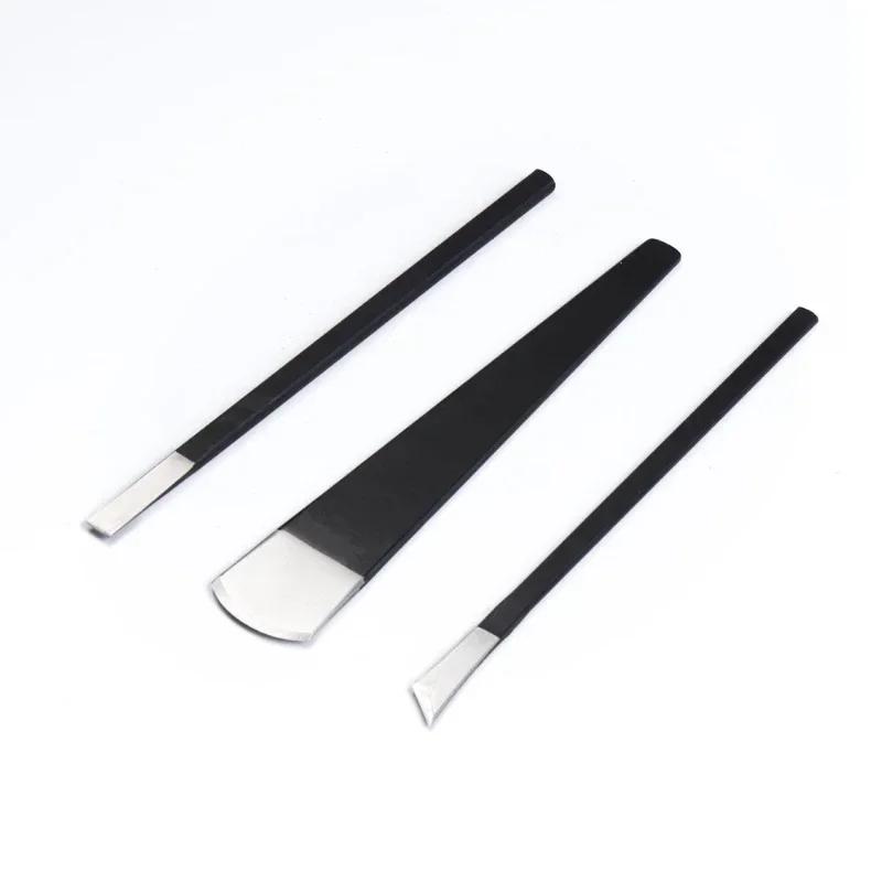 3pcs Leather Thinning Knife Hand DIY Leather Edge Thinning Shaving Diagonal Shaving Shovel Leather Craft Tools