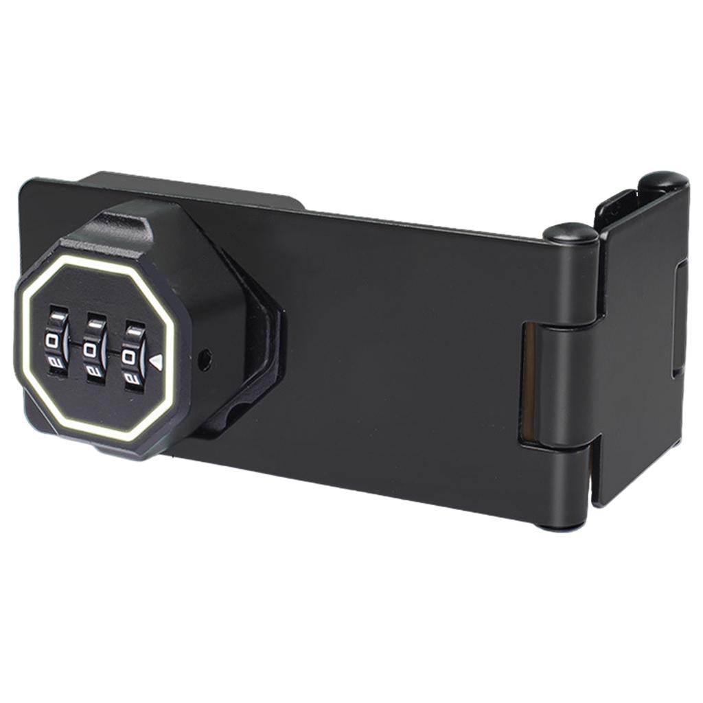 Cabinet Keyless Lock 3-Digit Combination Lock Cabinet Password Hasp Lock for Small Door Cabinets Barn Door Bathroom