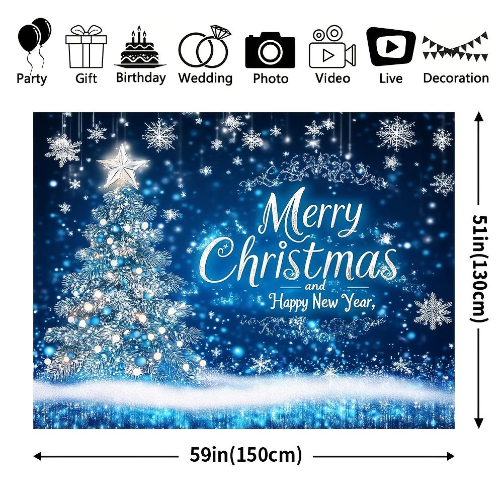 1Pcs Festive Polyester Christmas Decoration Background Winter Backdrop Decorations For Photo Studio Photo Booth Christams Party