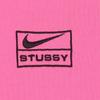 Nike X Stussy FW22 Logo Print Crew Neck Long Sleeved Thickened And Fleece Lined Sweatshirt Asia Version Unisex Pink DO5311-670