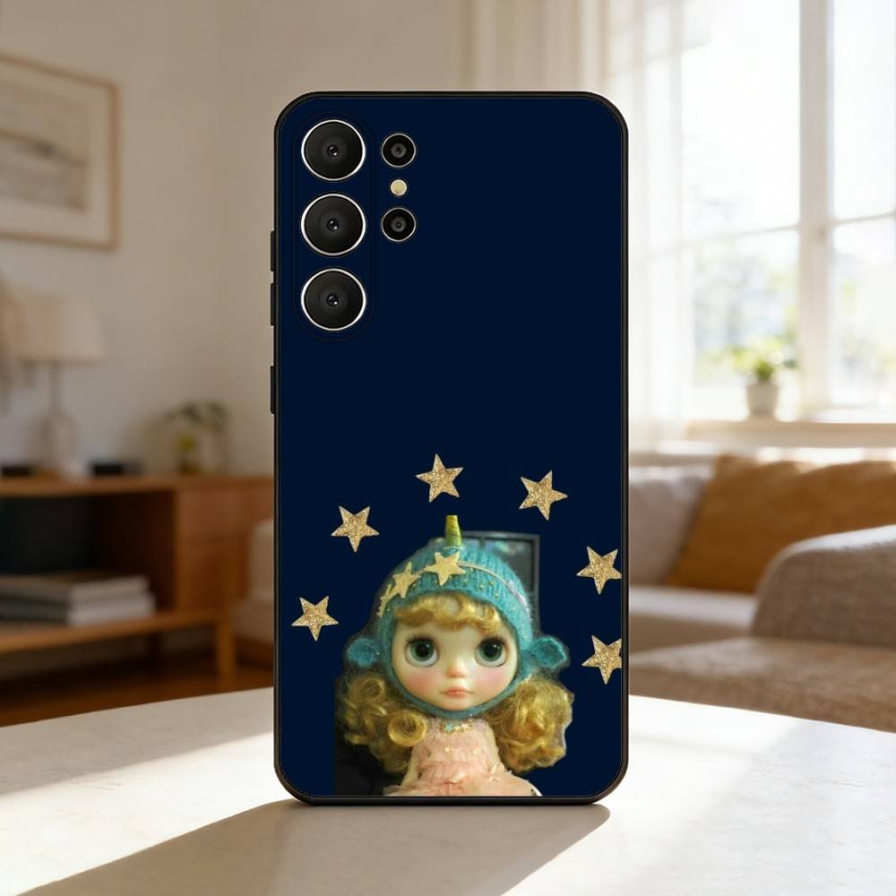 Adorable D-Doll B-BlytheS Phone Case For Samsung S26,S25,S24,S21,S22,S23,S30,Ultra,S20,FE,Lite,10,9,Black Cover