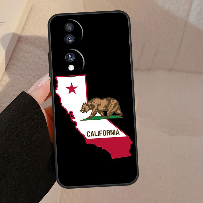 California Flag Case For Honor X9b X9a X8a X7a X6a X6 X7 X8 X9 8X 9X Honor Magic 5 Pro 50 70 90 Lite Cover