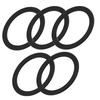 1/3/5pcs Mobile Phone Magnetic Ring for Magsafe Universal Ultra-thin Magnet Plate for Wireless Charging Sheets for iPhone 17 16