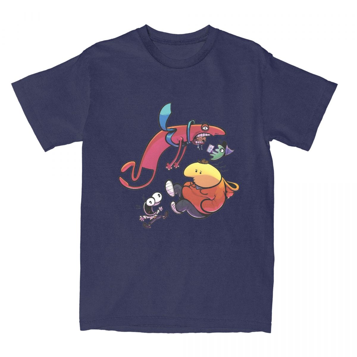 

Harajuku TShirt Smiling Friends Tumblin Down Cotton T Shirts TV Program Tee Shirt for Adult Summer Short Sleeve Top Tees 4XL