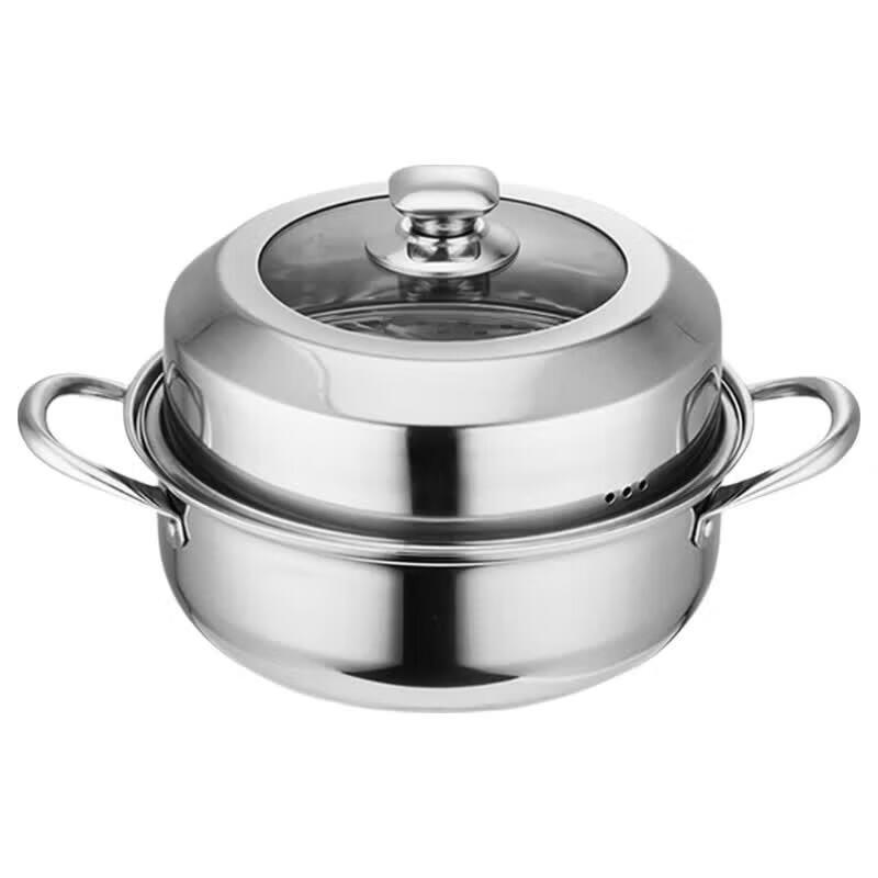 Yibo Kapuer 28cm Stainless Steel Steamer & Soup Pot