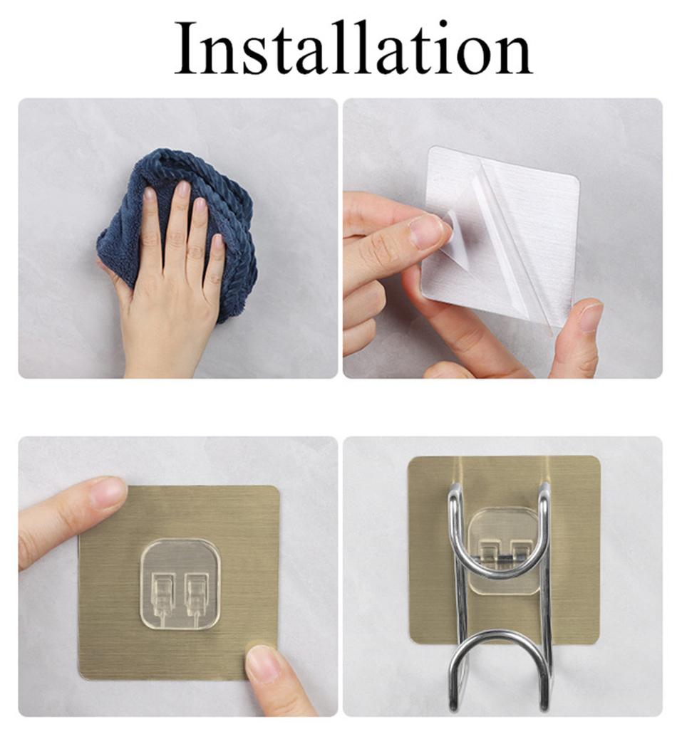 Neues 3er-Set verdickter Edelstahl-Motorradhelmhalterhaken zur Wandmontage