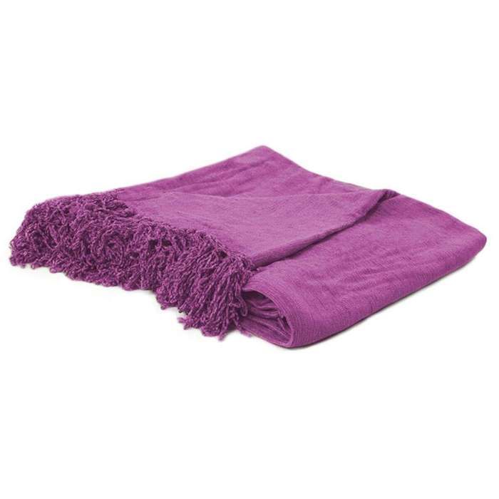 Plaid Pink Dahlia In Viscose 125x150