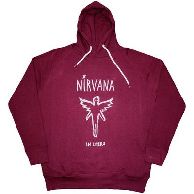 Nirvana Unisex Adult In Utero Outline Pull Over Hoodie