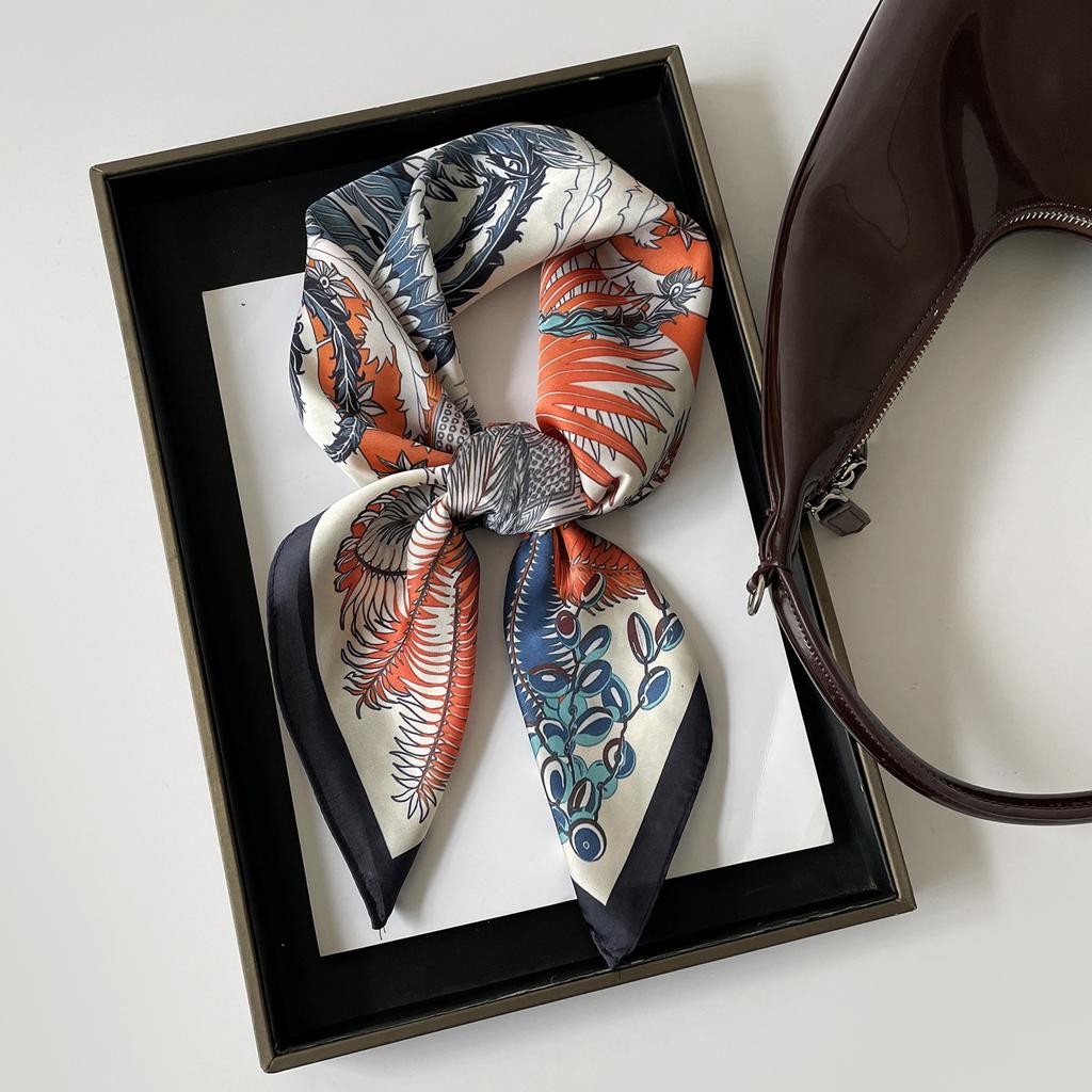 Spring and summer thin silk scarf 1116 new fashionable and fresh imitation silk square scarf femininity versatile high-end scarf wholesale