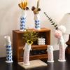 Ceramic Vase Cartoon Handmade Ceramic Crafts Coral Duct Family Lovely Vase Floral Arrangement Accessories Home Decoration