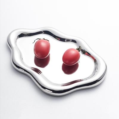 Keramický podnos na šperky Trinket Dish Cloud Design Držák na klíče pro ženy Držák na prsteny Držák na talíře Stříbrný talíř Mísa Dekorace do pokoje Estetický dárek k narozeninám