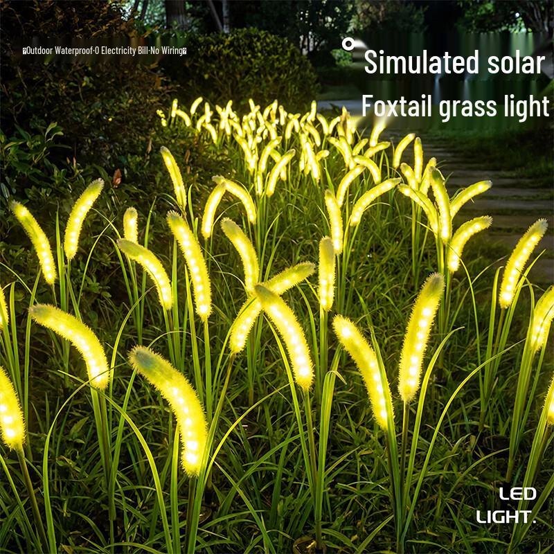 Empfike Solar LED Garden Grass Lamp
