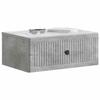 Cabinet de chevet - MAISON EXCLUSIVE - 2 pièces - Gris béton - Bois d'ingénierie - Vintage