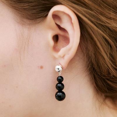 Poery Onyx Tropfenohrring