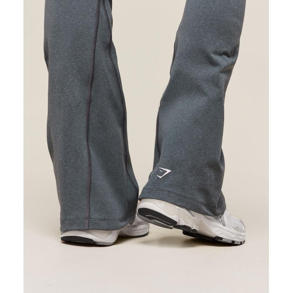 Gymshark Vital Sculpt Seamless Flared Legging Strong Grey Marl B2c7m Gcsv