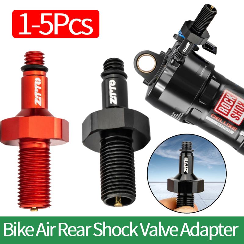 1/2/3/5Pcs Bicycle Air Rear Shock Absorber Valve Adapter Bicycle Rear Shock Air Pump Valve Adapter Pressure Reducer Accessories