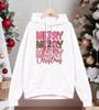 Merry Christmas Pink Bow Printing Men Hoodies Autumn Casual Hoody Fleece Comfortable Clothing Male Loose Unisex Pullovers